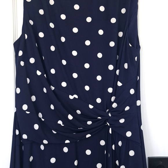 Chaps Polka Dot Dress - Picture 3 of 4